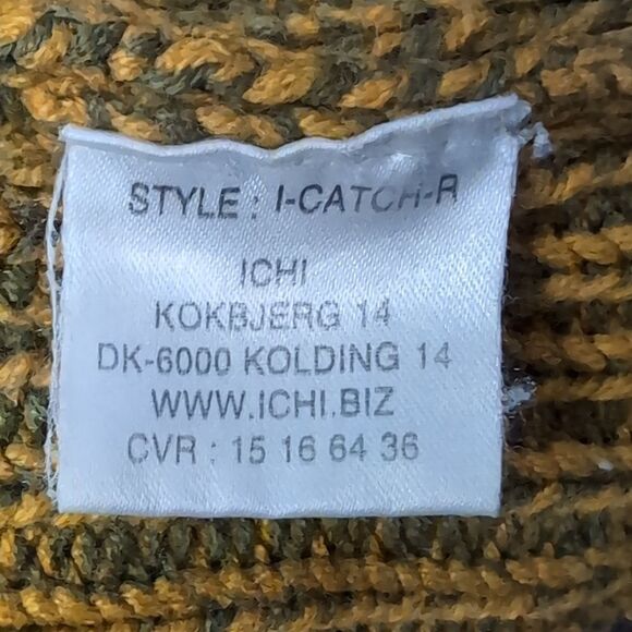 Nwot Anthropologie ICHI Mustard green bell -sleeved cropped turtleneck size S - Picture 5 of 6